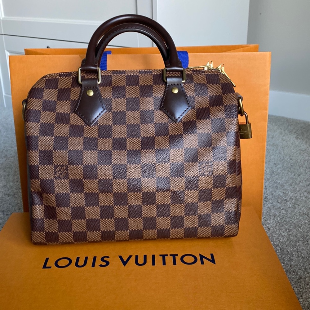 LOUIS VUITTON - speedy bandoulière 25 damier ebene